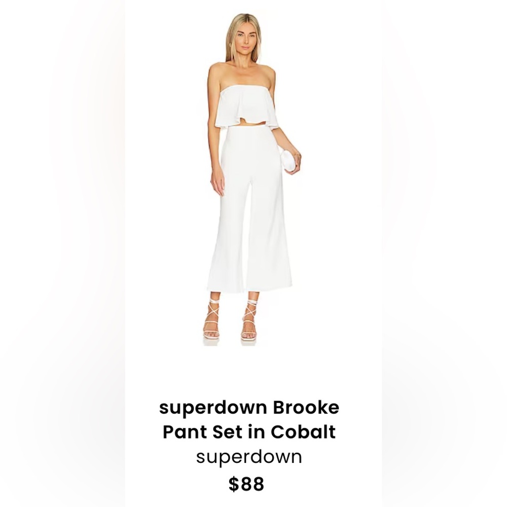 White set from Revolve (superdown). Never worn, with tags. Perfect for a bride!